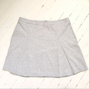 MICHAEL Michael Kors Grey Striped Panel Skirt EUC